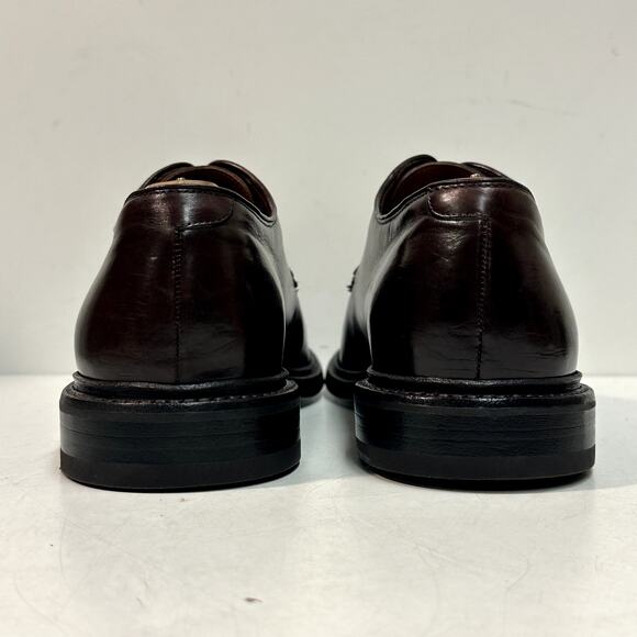 NEW HEELS Grant Stone x J. Crew Ludlow Derby Dark Brown VGUC Bench Made 9.5 D - Picture 7 of 14